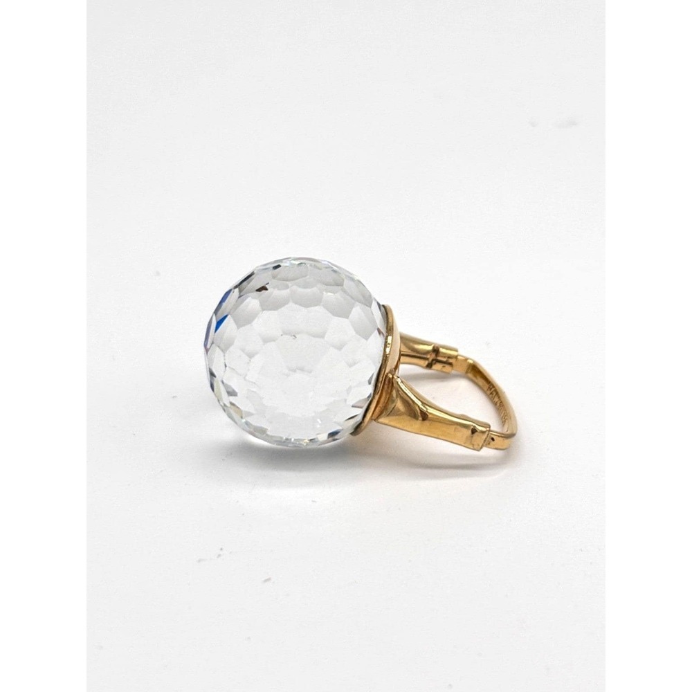 Vintage Vendome 1969  "Crystal Ball" Disco Ring - Adjustable Sz S
